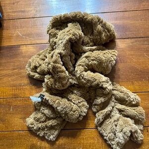 Joan Rivers Sequined Scrunchy Faux Fur Scarf